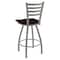 Holland Bar Stool Co 30" Swivel Bar Stool, Nickel Finish, Dark Cherry Oak Seat X410 - alternate 4